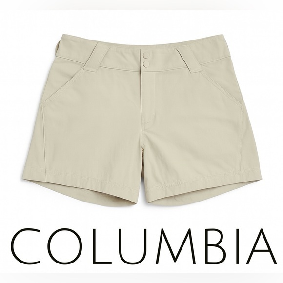 Columbia Pants - Columbia PFG Women’s Fishing Shorts Size 4 – Khaki Quick-Dry Outdoor Utility